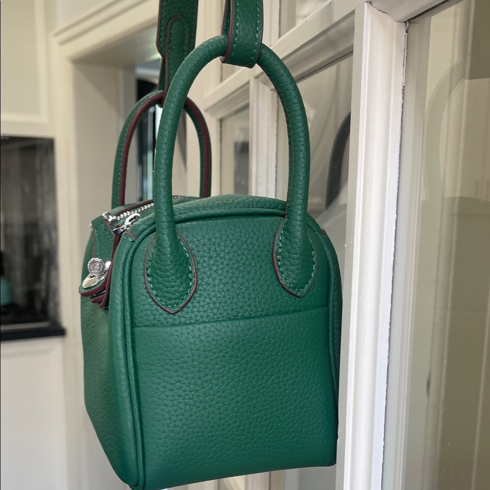 Green Leather Shoulder Bag - Picture 3 of 15